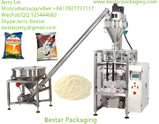Certified full automatic flour packaging machinery with Auger filler,spiral conveyor,Product conveyor,pack 1kg,2kg,3KG