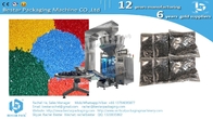 Automatic packaging machine with multi-heads weigher, labeling machine, checkweigher, and turntable BSTV-450AZ