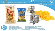 Popcorn 30g sachet weighing packing machine with product elevator and Inflation device BSTV-160A