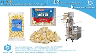 Popcorn 30g sachet weighing packing machine with product elevator and Inflation device BSTV-160A