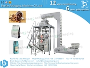 Fully automatic real bean coffee packing machine with 4-heads linear weigher