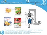 Multi-heads electronic weigher packing machine for granule food biscuit