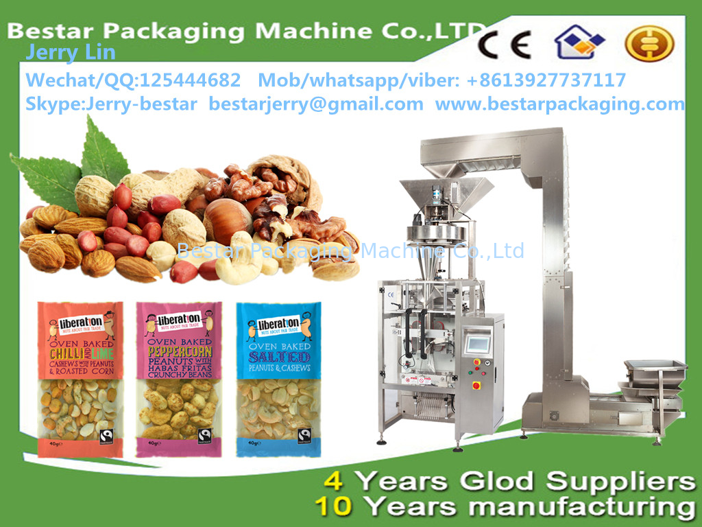 100gram 500gram 1000gram 2kg 5kg automatic Cashew NutsRaisin  Peanuts  candy vertical packaging machine Bestar packaging