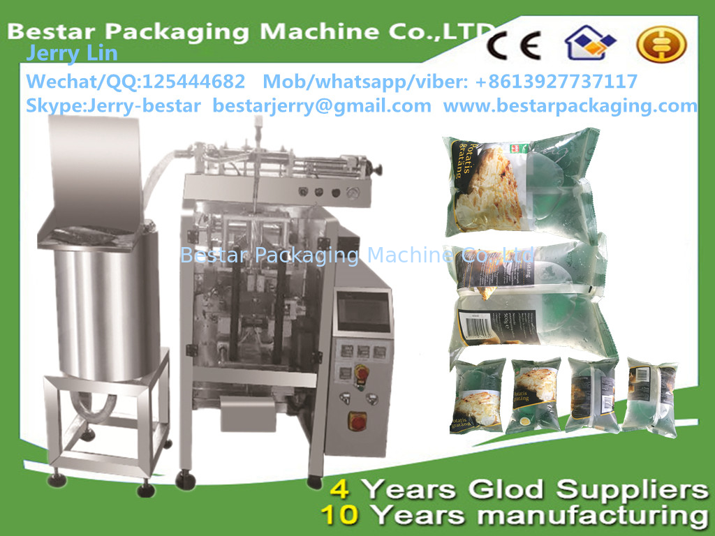 BSTV-420P VFFS liquid doypack packing machine,sachet water packaging machine with pump&tank bestar packaging machine