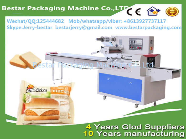 Automatic Chocolate Biscuit Bread Instant Noodles Pillow Flow Packing Machine bestar packaging machine BST-250X
