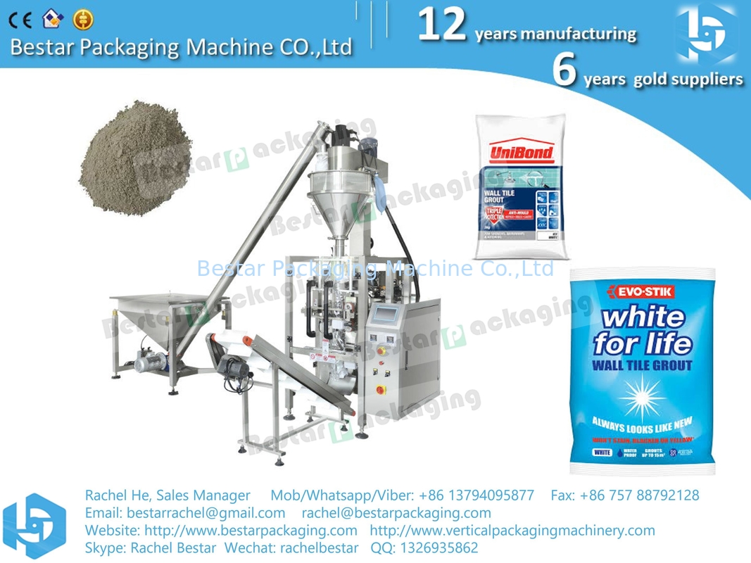 Automatic packaging machine for wall tile grout floor tile grout