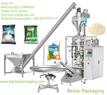 Flour vertical packaging machine for chocolate powder,peper,Small sachet powder.Product conveyor,pack 1kg,2kg,3KG