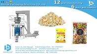 Fully automatic weighing packing machine for popcorn pouch