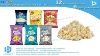 Popcorn snack automatic packaging machine full set stainless steel frame