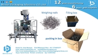 Hardware nails screws automatic weighing and filling box packing machine