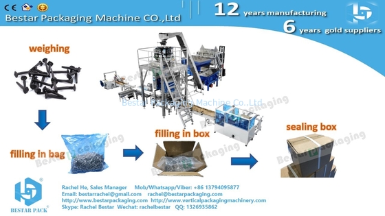 10KG per carton weighing packaging machine, automatic carton opening, filling and sealing