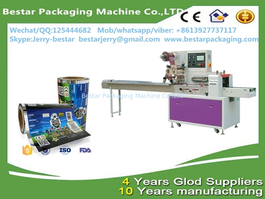 Food packaging plastic roll film with bestar packaging machine