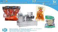 Doypack machine for zipper bag packing frozen fish 250g