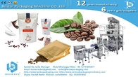 Coffee beans doypack machine single station double heads weigher