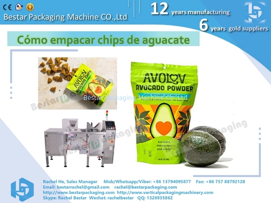 Avocado crisp zipper bag packaging machine