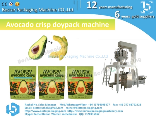 Avocado crisp zipper bag packaging machine