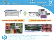 Automatic horizontal weighing and packaging machine for vegetables and fruits
