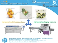 Automatic horizontal weighing and packaging machine for vegetables and fruits
