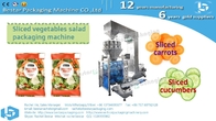 Bestar new design weighing filling machine for sliced vegetables, carrots, cucumbers packaging
