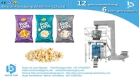 Bestar popcorn packing machine hot sales snacks packaging machine with automatic weighing