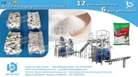 Automatic packaging line for white sugar 30 small pouches counting and stacking in big pouch