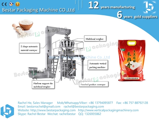 Automatic rice packing machine with vacuum function BSTV-750BZ