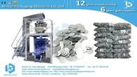 Jeans buttons 1KG pouch packing machine with 14 heads electrical weigher BSTV-450AZ