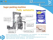 Sugar weighing packing machine with 14 heads weigher and TTO printer BSTV-450AZ