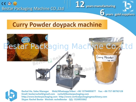 Bestar automatic doypack machine 8 stations for wheat flour 2kg zipper pouch