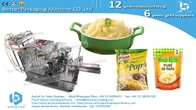 Mashed potato flat pouch doypack packaging machine with Bestar DIY pump
