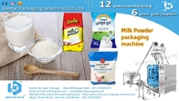 How to pack milk powder in a plastic PE bag BSTV-450DZ