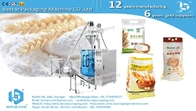 Wheat flour 1kg gusset bag packaging machine with printing and labeling BSTV-450DZ