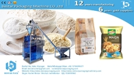 Wheat flour 1kg gusset bag packaging machine with printing and labeling BSTV-450DZ