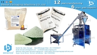 Cement powder 2kg pouch packaging by Bestar powder dosing machine BSTV-450DZ