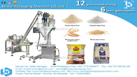 Wheat flour 2.5KG pouch packaging machine solution perfect connect with vacuum feeder BSTV-550DZ