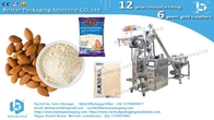 How to pack powder flour to three side sachet BSTV-160F