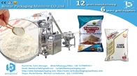 How to pack soybean powder sachet by automatic packing machine BSTV-160F