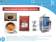 Bestar packing machine for sticky sauce tilted shape pouch BSTV-450P