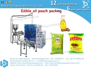 How to pack edible oil in PE bag 500g, 1000g pouch packaging machine BSTV-550P