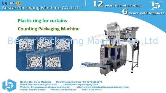 Shower curtain rings automatic counting packing machine