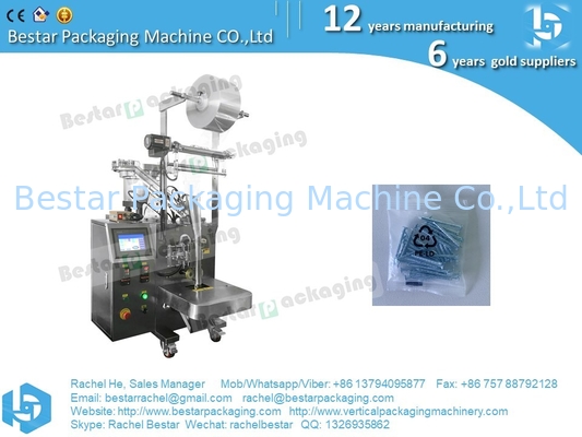 Fastener counting and packing machine with one counting bowl