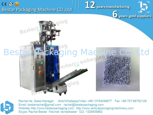 Fastener counting and packing machine with one counting bowl