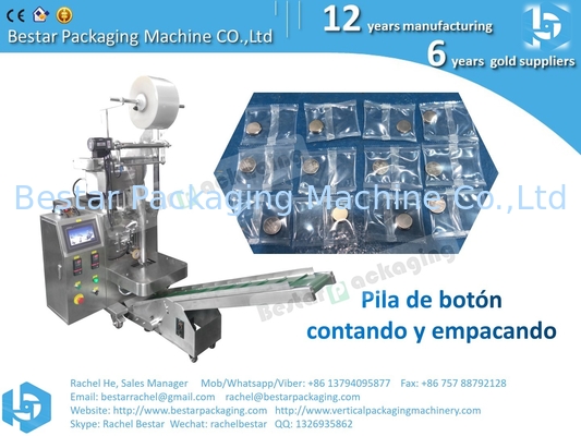Fastener counting and packing machine with one counting bowl