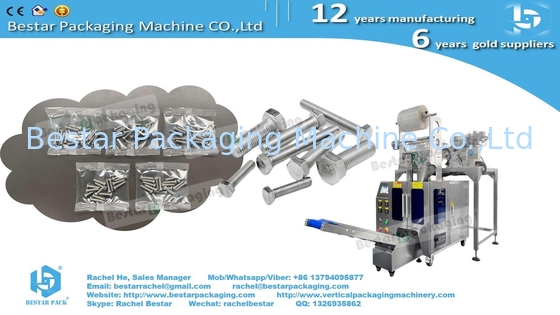 Automatic counting packaging machine three bowls with enclosure and labeling machine