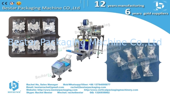 Automatic counting packaging machine three bowls with enclosure and labeling machine