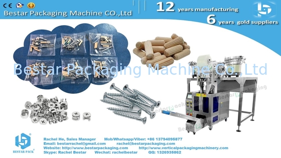 Automatic counting packaging machine three bowls with enclosure and labeling machine