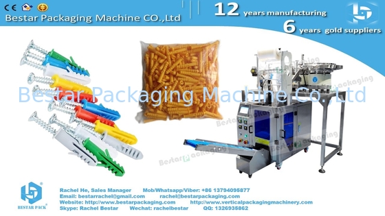 Automatic counting packaging machine three bowls with enclosure and labeling machine