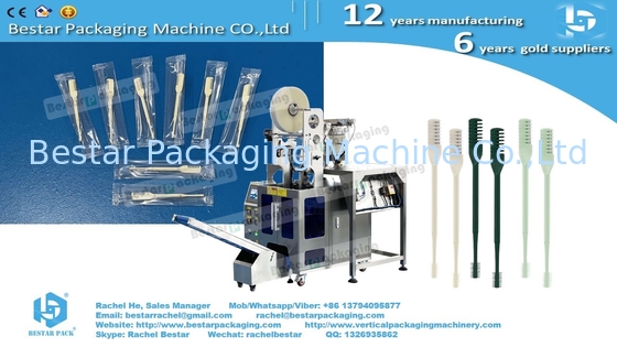 Automatic counting packaging machine for disposable nasal hair trimmer