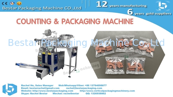 Automatic counting packaging machine for disposable nasal hair trimmer
