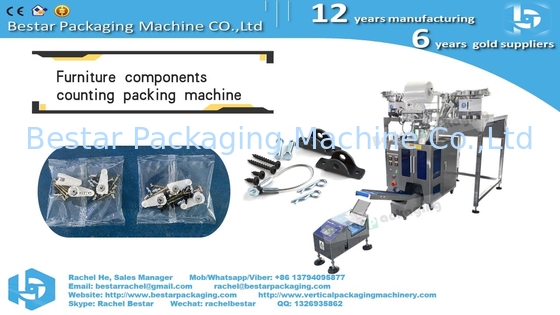 Furniture components 5 kinds mixing pouch packing machine with printer